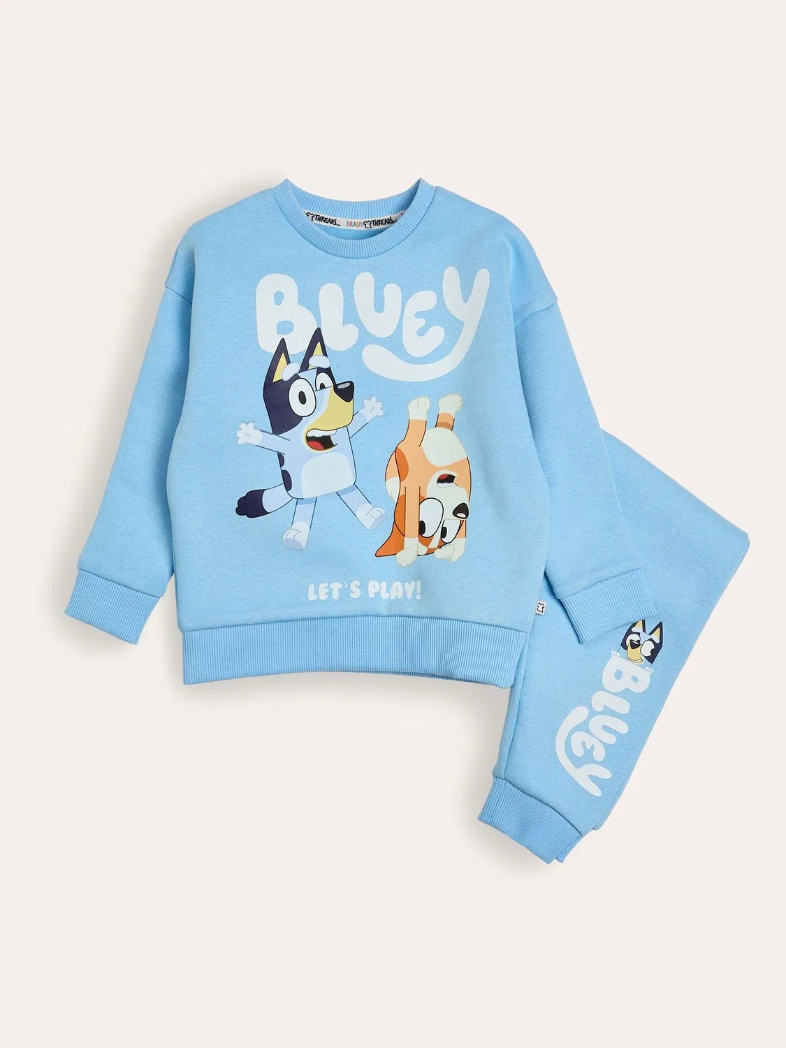 Спортивный костюм Bluey Unisex Daywear Joggers Set Brand Threads, синий — фото 3