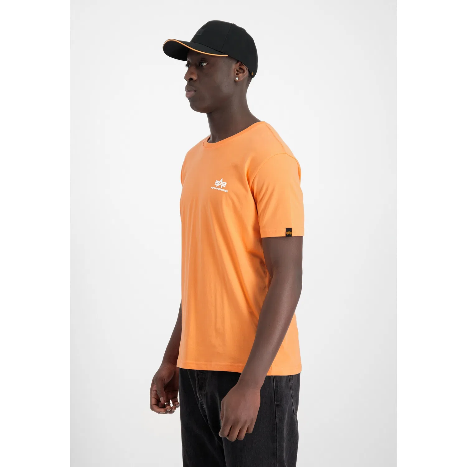 Детская футболка с логотипом Alpha Industries, Tangerine