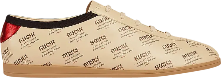 

Кроссовки Gucci Falacer Invite Print, коричневый