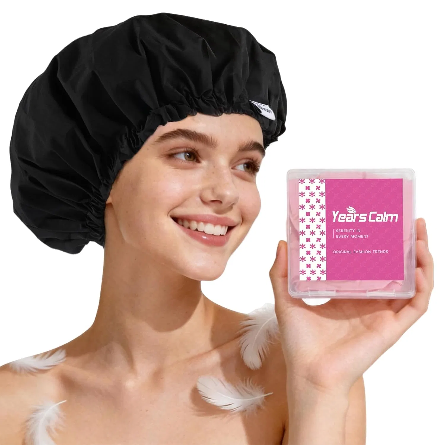 Шапочка для душа Double Layer, Years Calm, 27 g, Schwarz