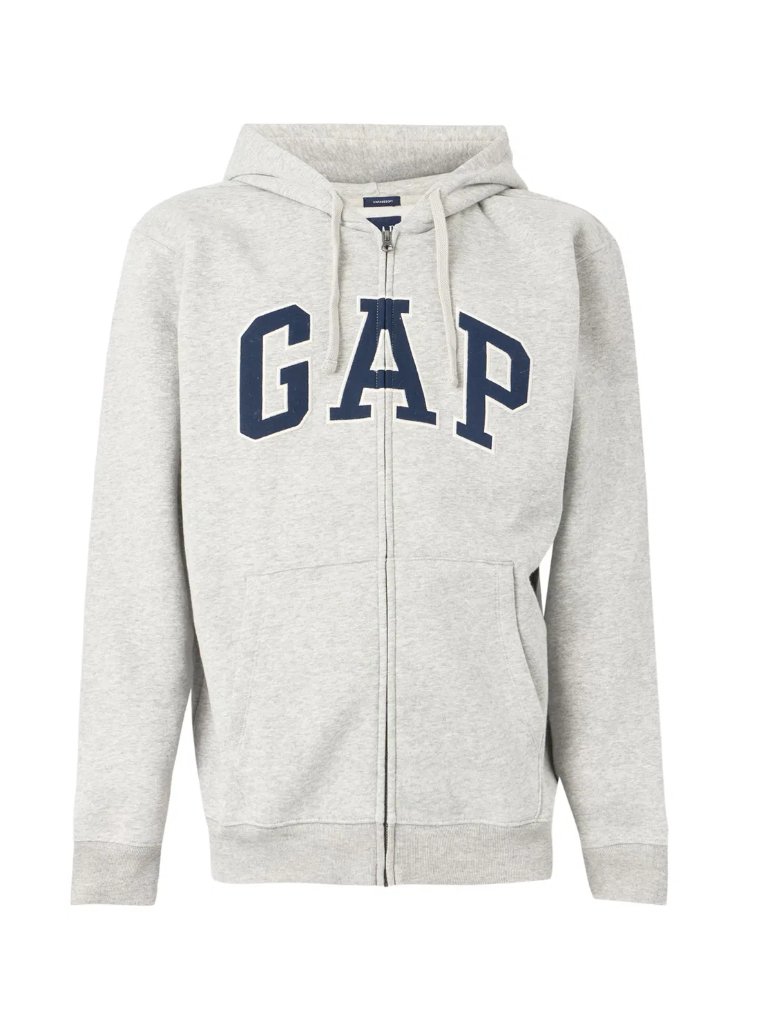 Толстовка на молнии Gap серого цвета