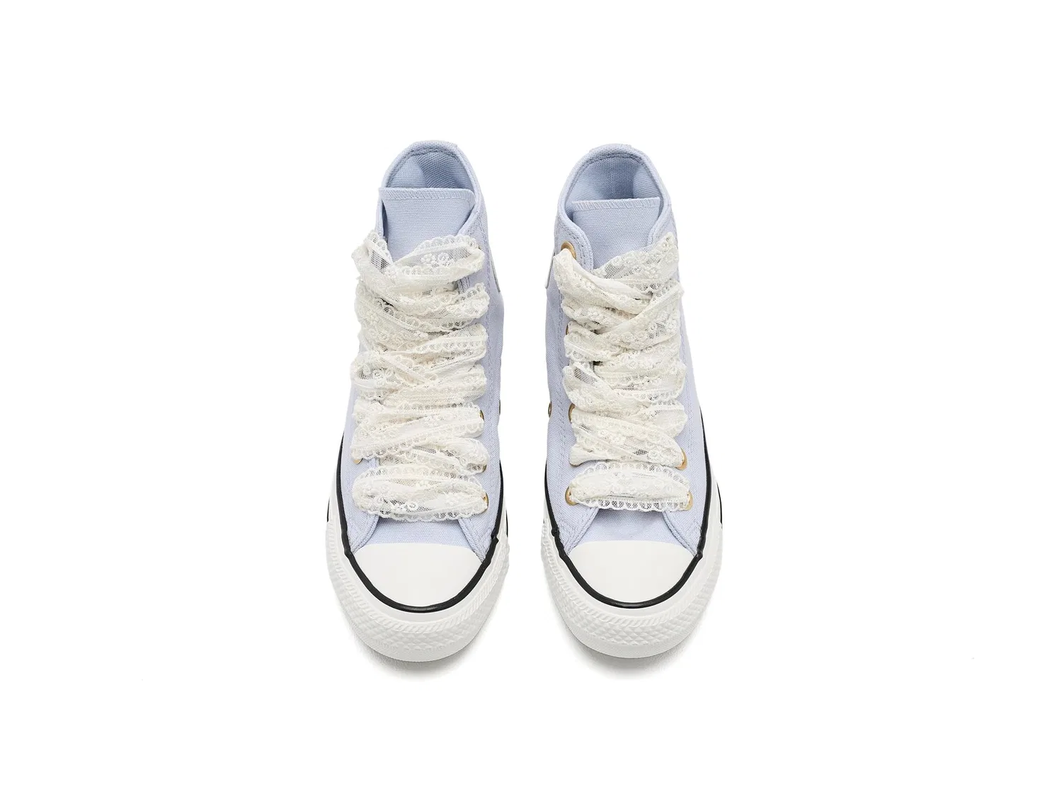 Кеды Chuck Taylor All Star Lace (для детей постарше) Converse Kids, Almost Lavender/Gold — фото 3