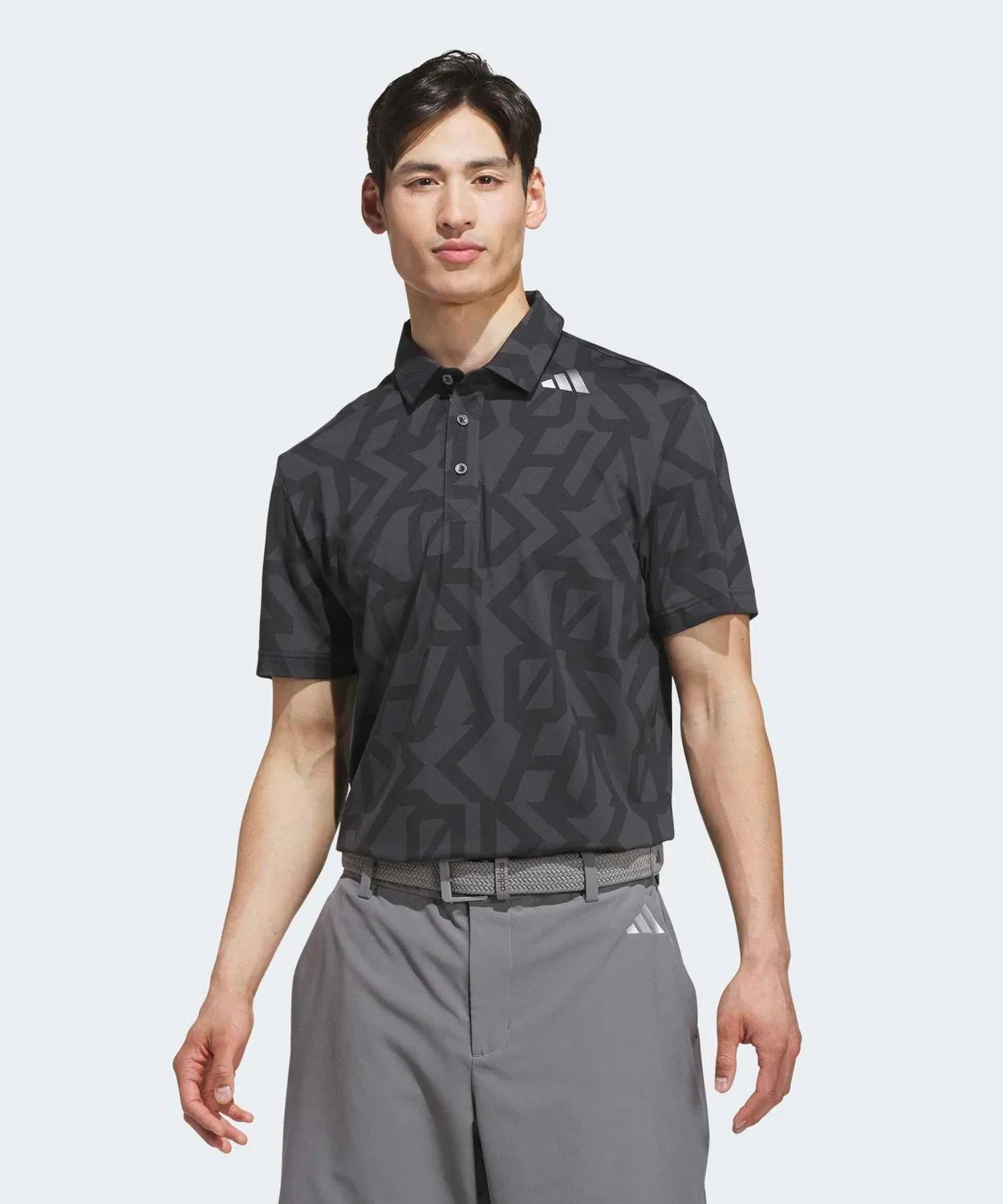 Мужской поло с длинным рукавомClimacool Adidas Golf, Серый