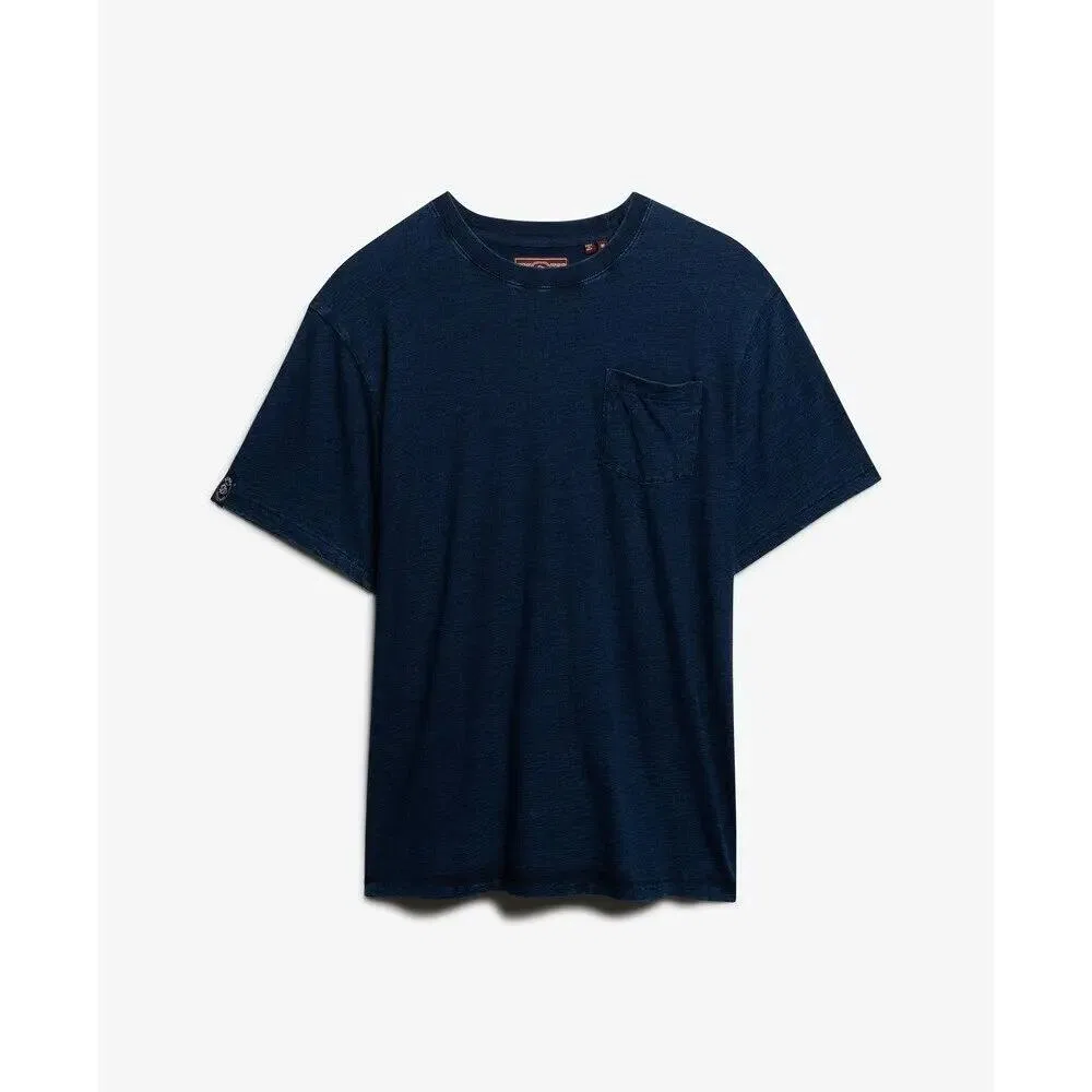 Мужская футболка с нагрудным карманом The Merchant Store Superdry, Lupinenblau