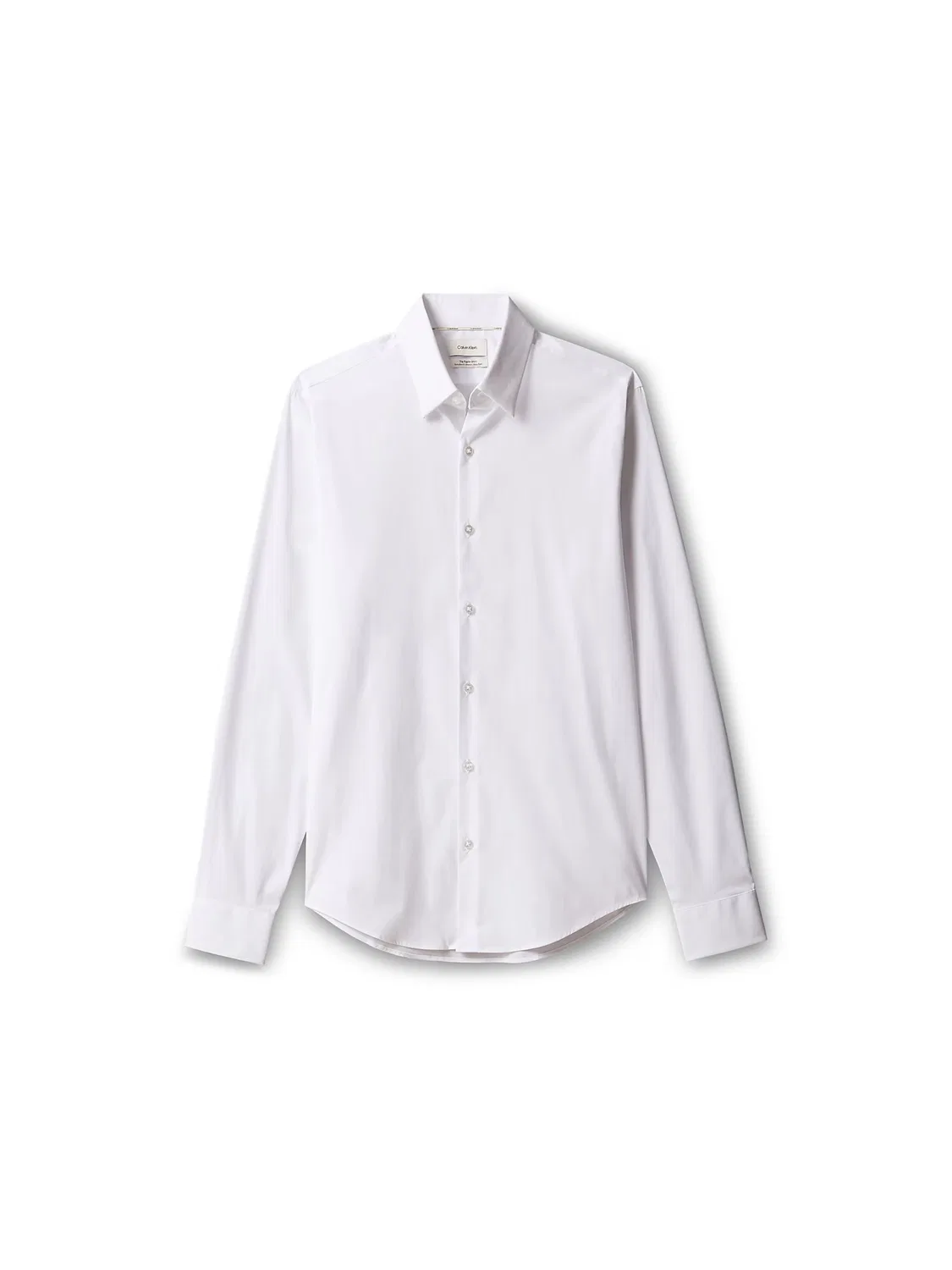 Рубашка Calvin Klein Super Slim Fit на пуговицах цвет Extra Slim Fit Stretch, белая