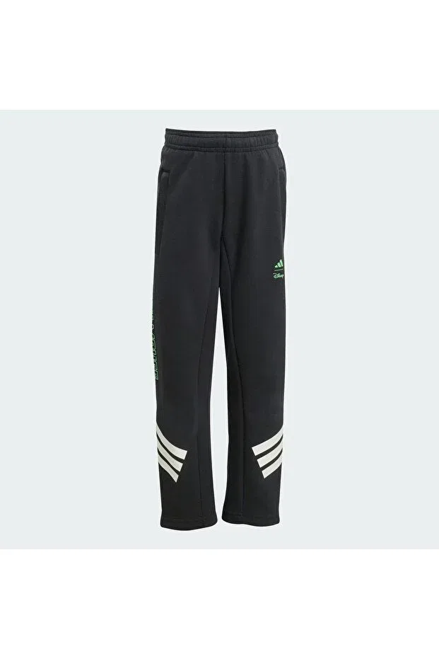 Детские спортивные штаны для девочек с принтом Mickey Mouse Adidas, Black — фото 4