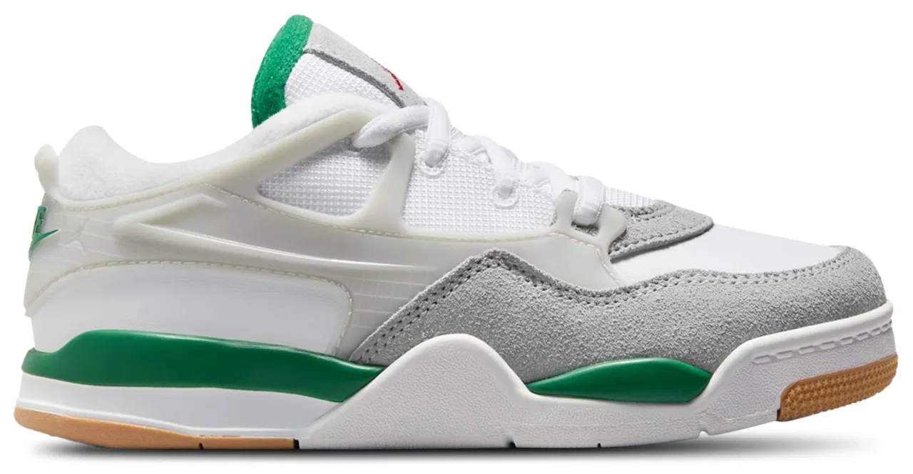 Кроссовки для мальчиков AJ 4 RM Jordan, цвет White/Green/Grey