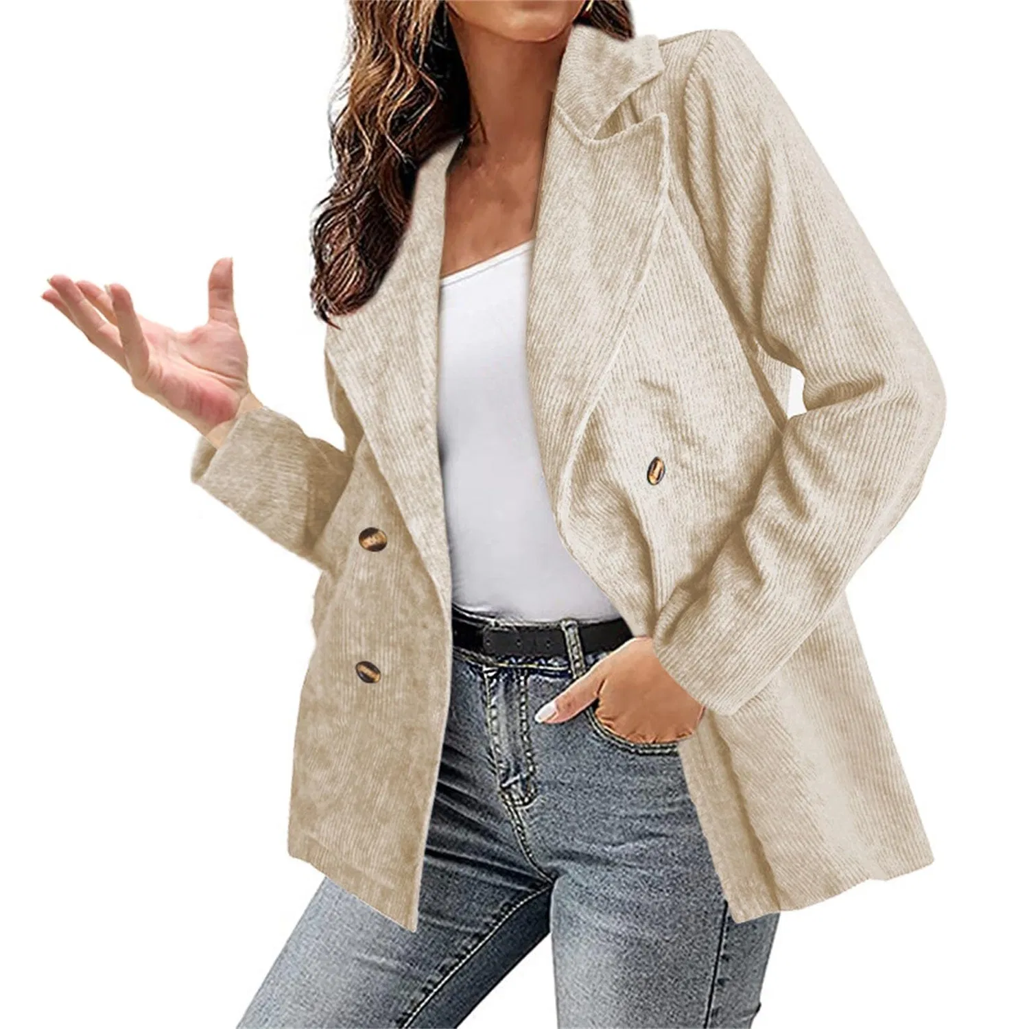 Женское пальто с текстурой Wool Coat, cachi