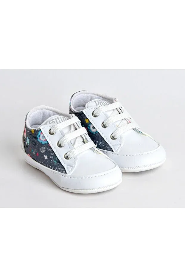 Детские пинетки для новорожденных хлопковые с принтом Baby Pattini, White