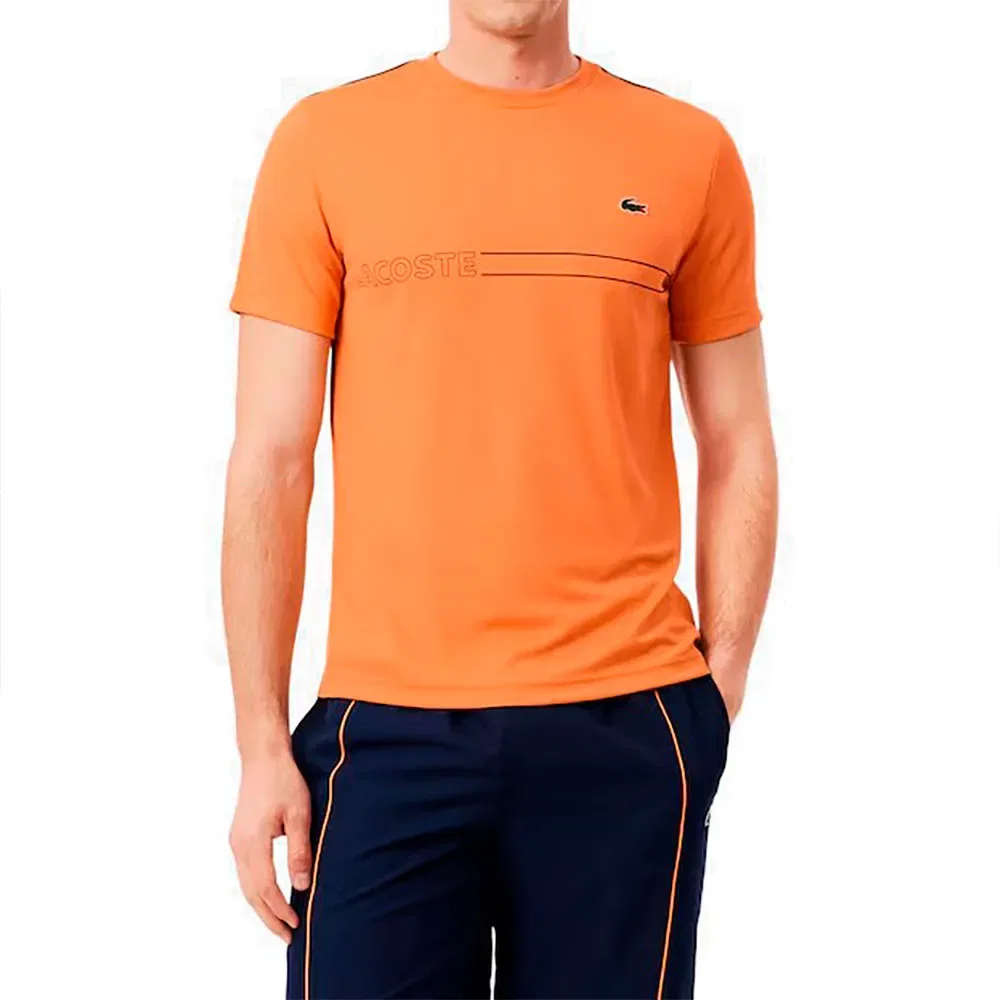 Мужская футболка с коротким рукавом из технической ткани Lacoste, Orange