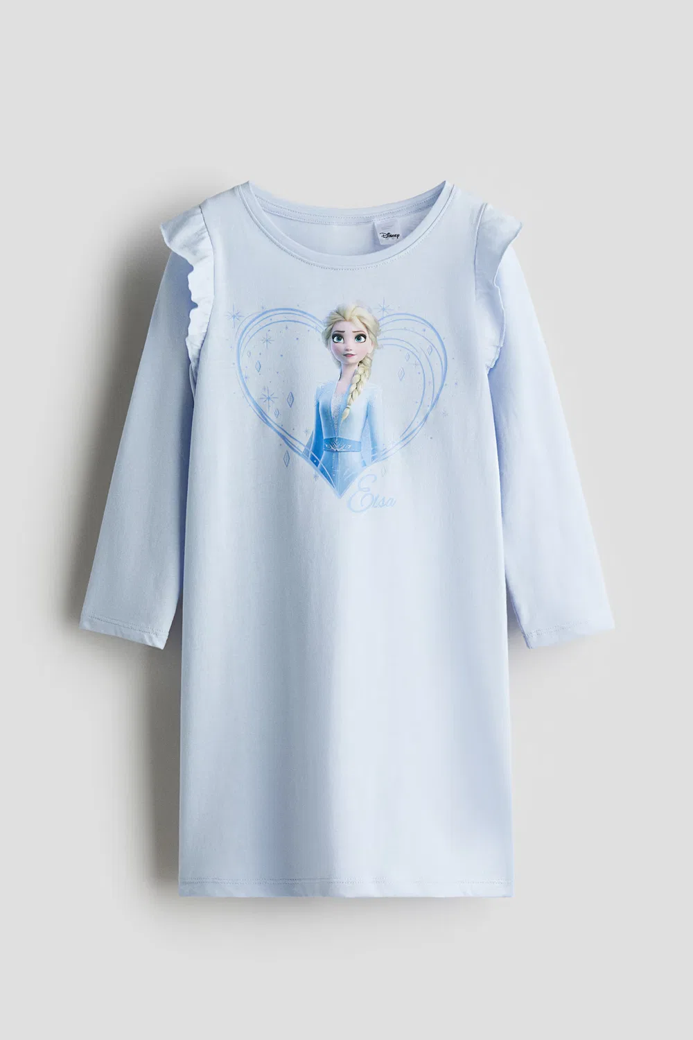 Трикотажная ночная рубашка с принтом H&M, Hellblau/Elsa