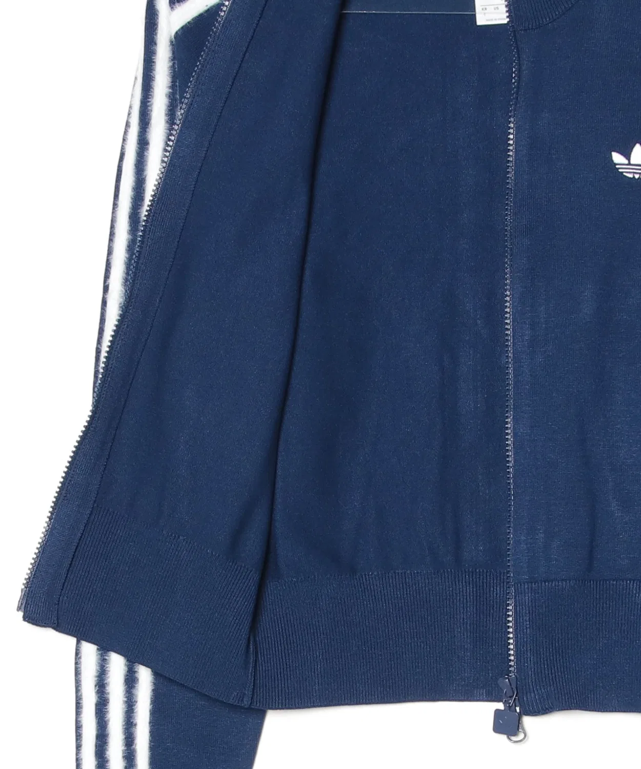 Мужская куртка-бомбер с вязаным трикотажем Adidas Originals, Navy — фото 3