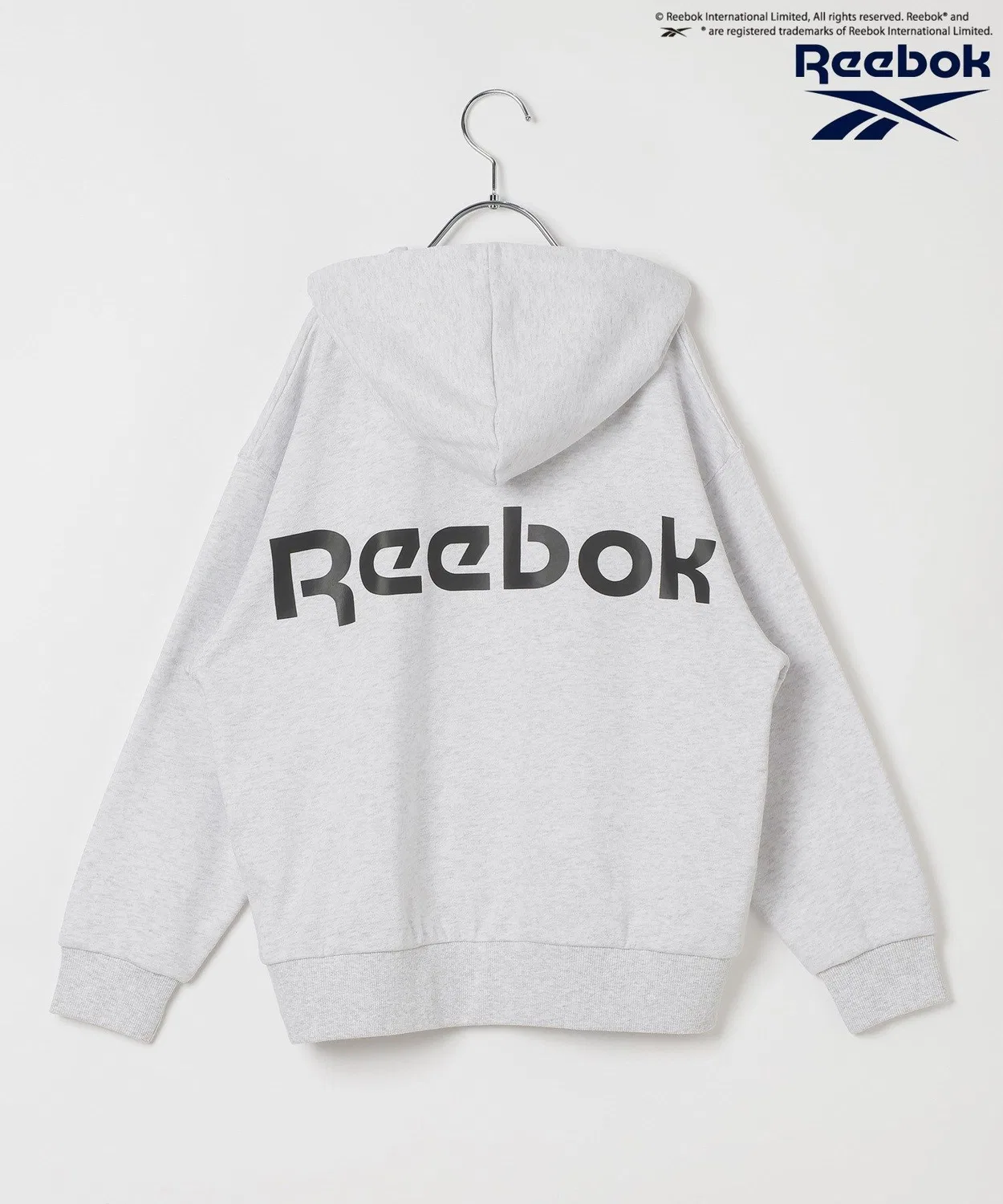 Детский худи с длинным рукавомReebok, Grey