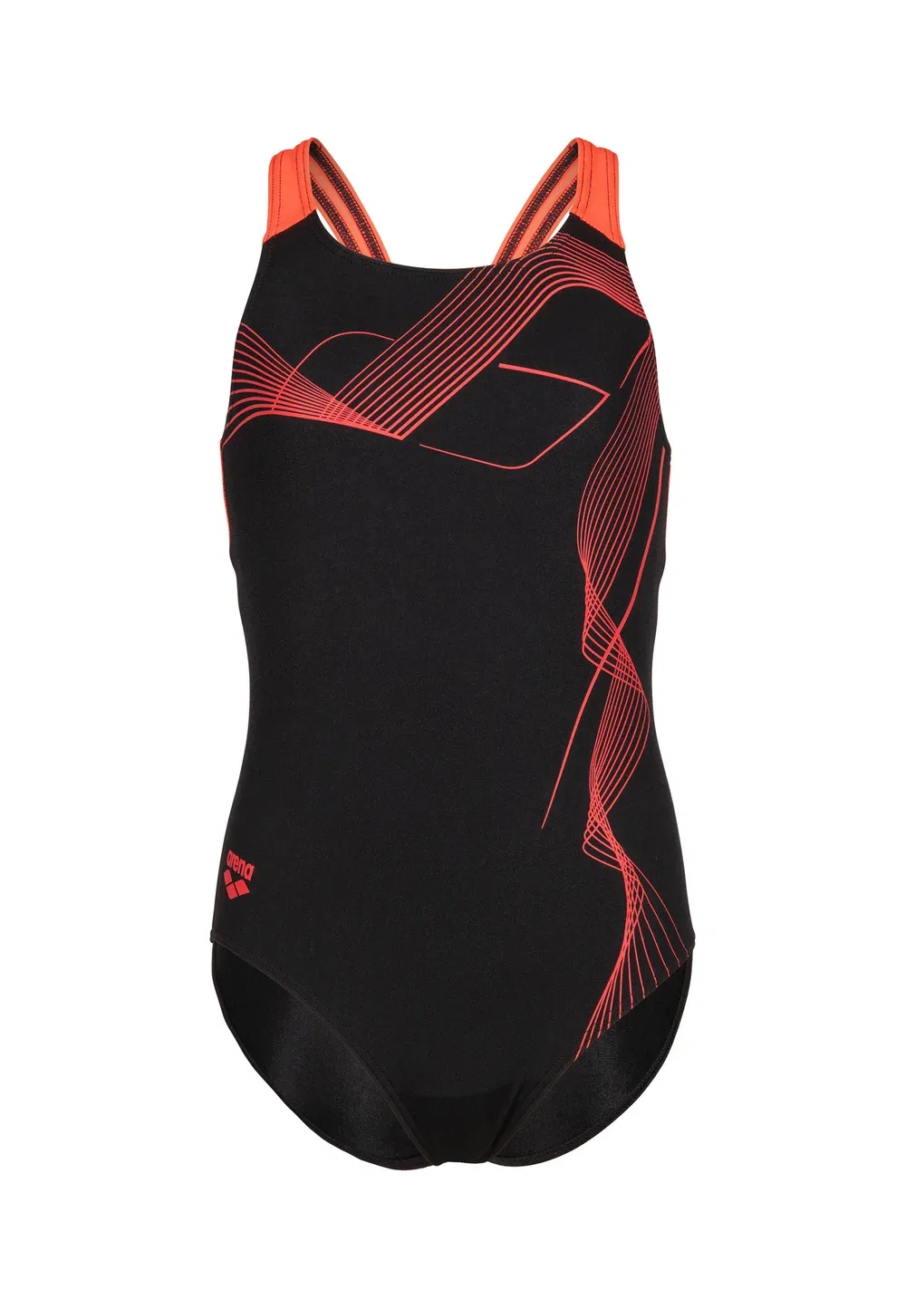 Купальник Vibe Swim Pro Back Arena, Black-Bright Coral