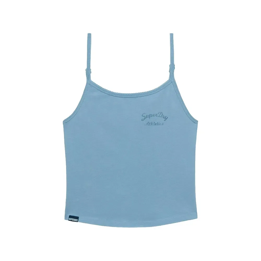 Топ без рукавов Athletic Essentials Graphic Cami Superdry, синий