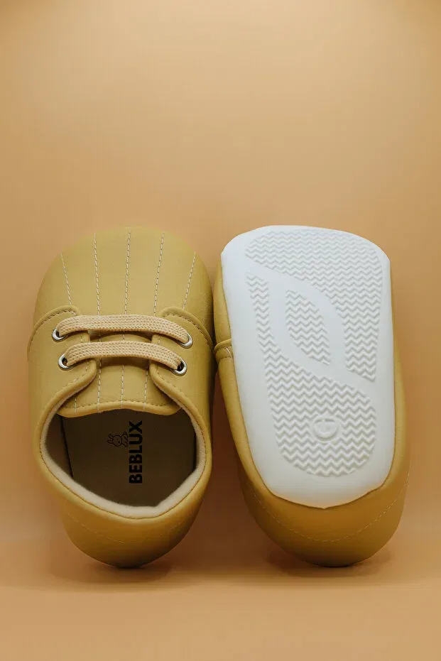 Детские туфли для мальчиков с принтом Bebluxbaby, Tan Color — фото 4