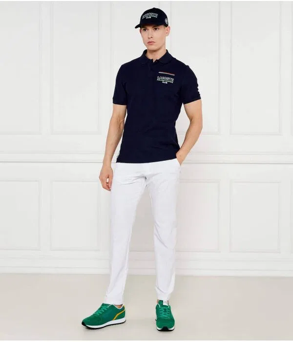 Мужское поло Lacoste X Roland Garros Regular Fit, Blu Marino — фото 2