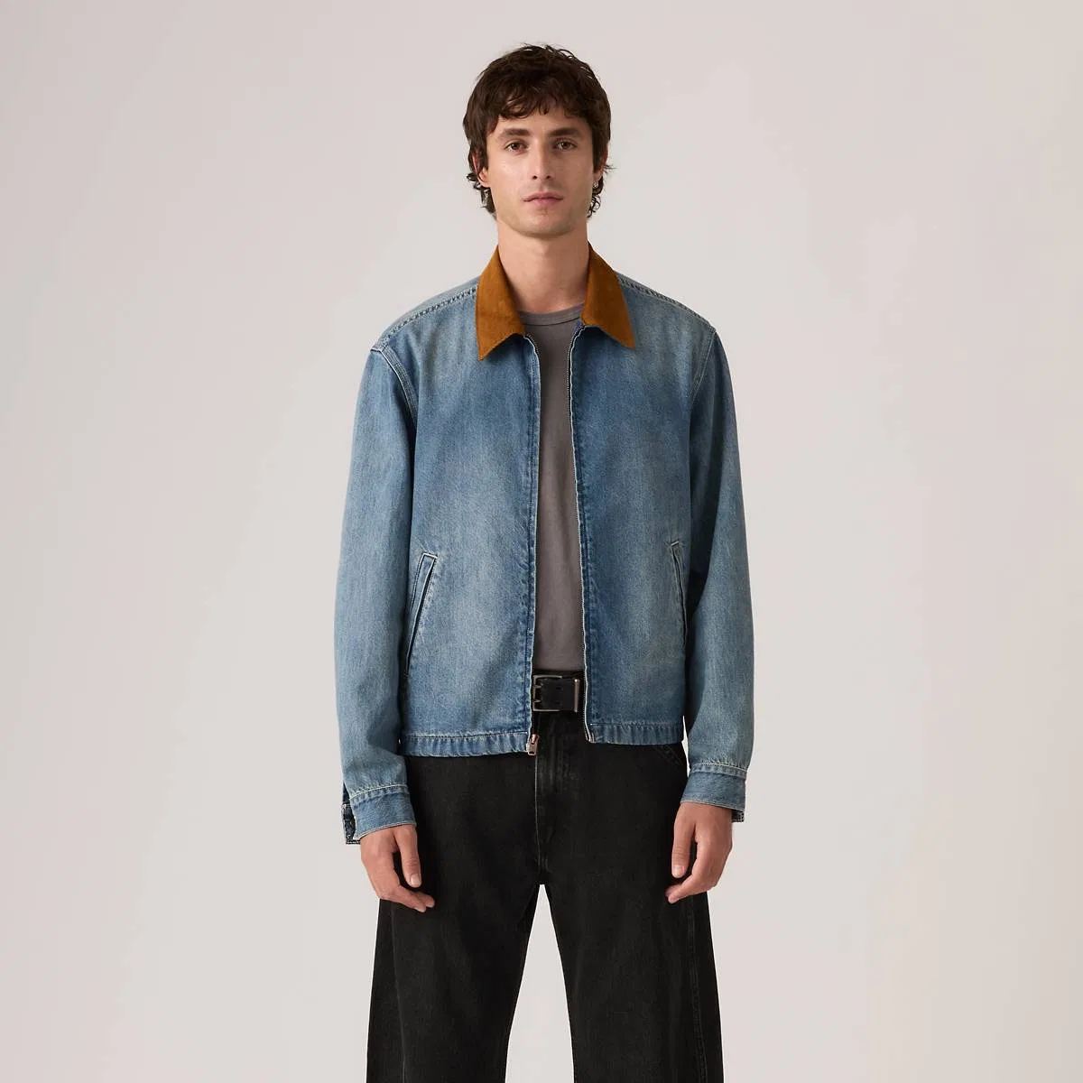 Куртка механика Кастро на молнии Levi's, Light It Up - Medium Wash — фото 3