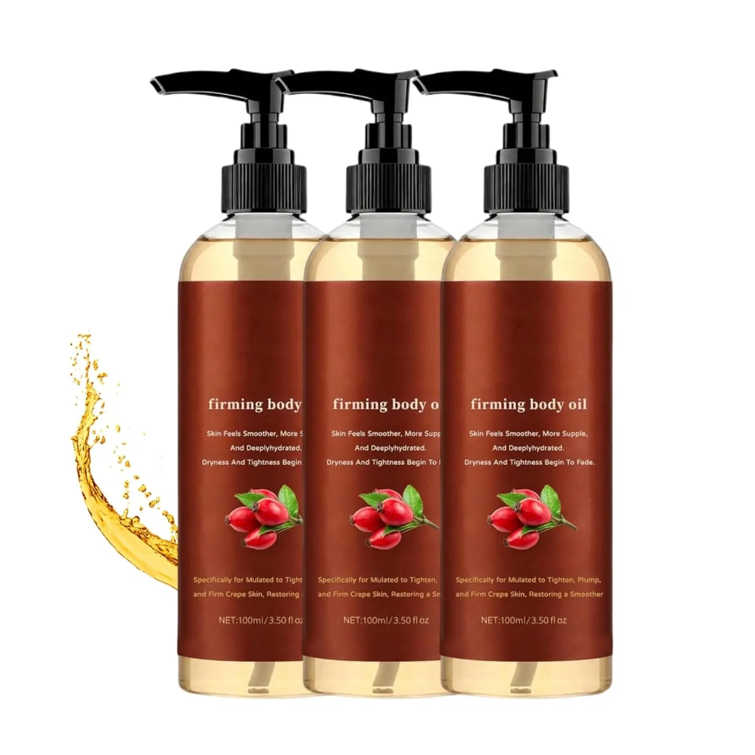 Масло для тела Glow Oil, NourishNur, 3 шт., 100 мл