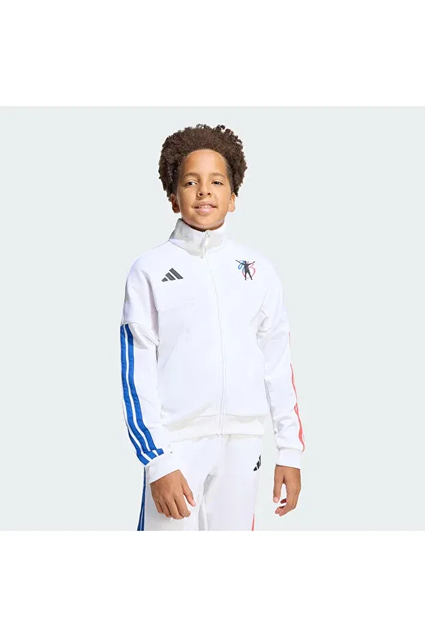 Детская толстовка для девочек с длинным рукавом Adidas, White