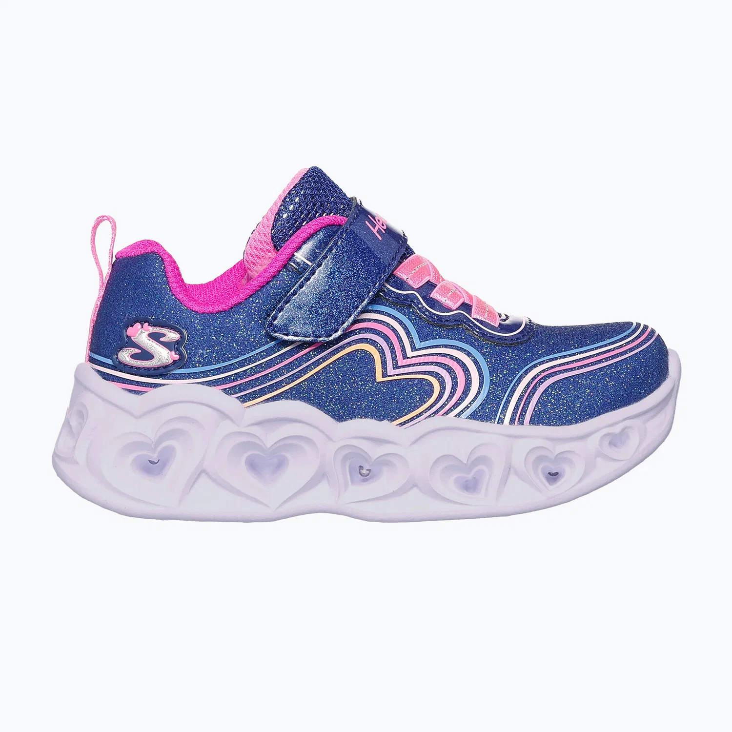 Детские кроссовки с принтом Heart Lights Retro Skechers, Blau