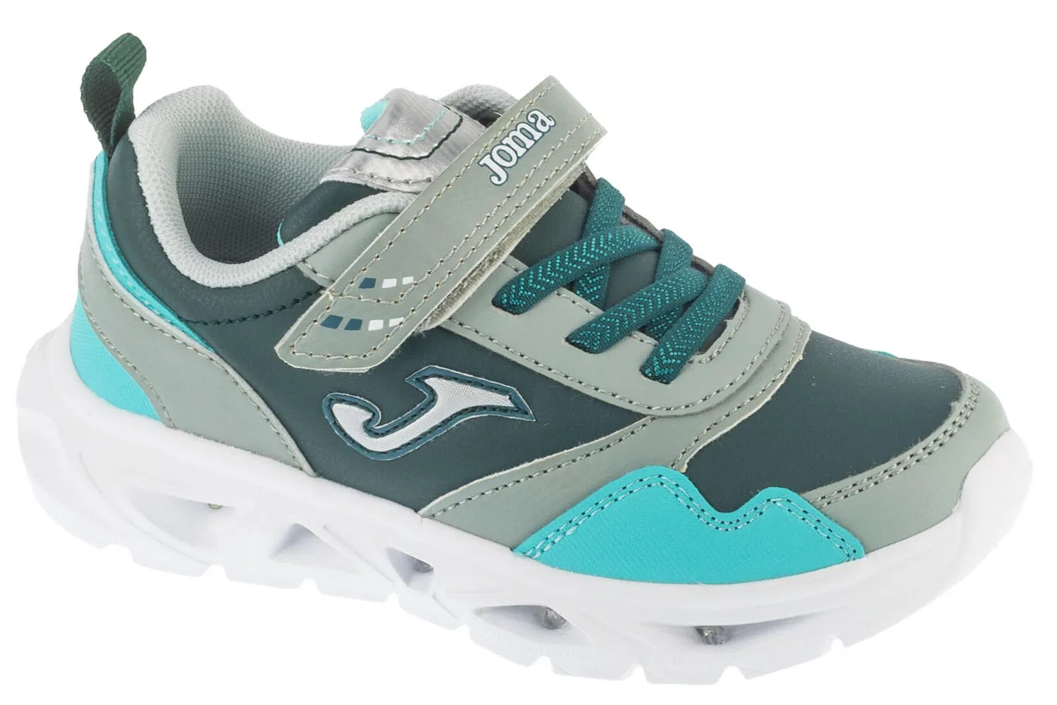 Детские спортивные кроссовки с подсветкой Joma STAR JR 2515, Grun Blaugrun