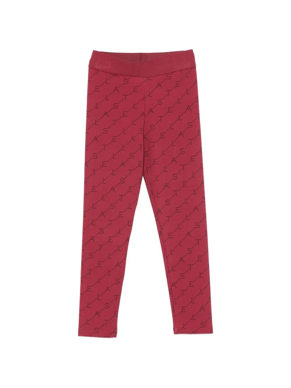 Леггинсы с принтом-логотипом Stella McCartney Kids, красный