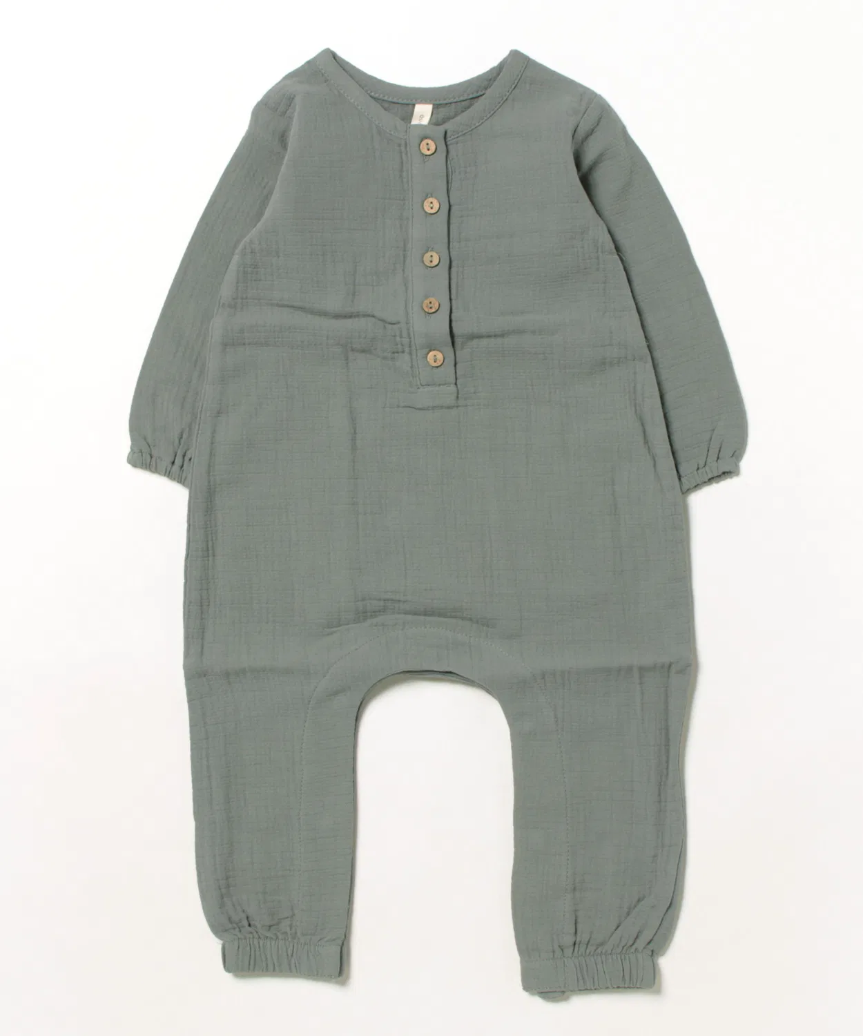 Детский комбинезон с длинным рукавомиз легкого газа Quincy Mae WOVEN JUMPSUIT Rylee + Cru, Blue