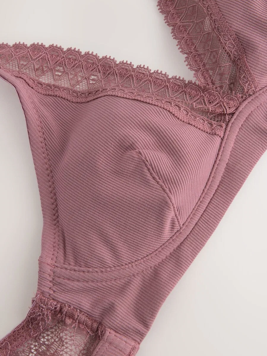 Бюстгальтер Next Triangle Bra 'Ulitmate Comfort' в сиреневом цвете — фото 4