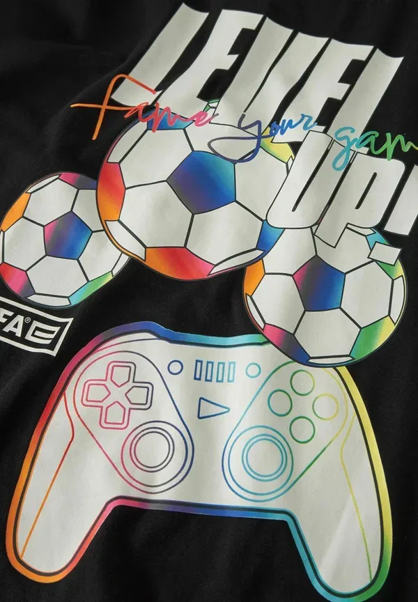 Футболка спортивная Top fifa esports - print t-shirt Name It black, черный — фото 3