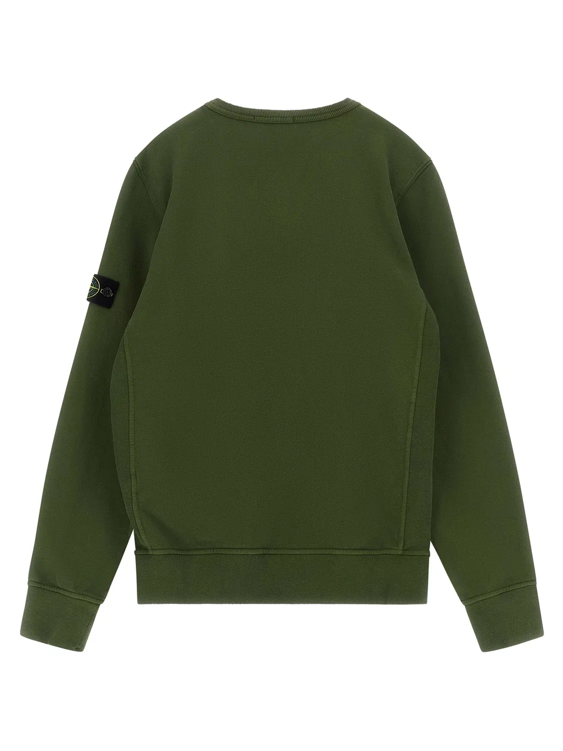 Толстовка с логотипом-значком Stone Island Junior, зеленый — фото 2