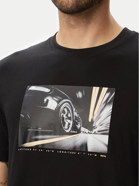 Футболка regular fit Te Motors Boss, черный — фото 4