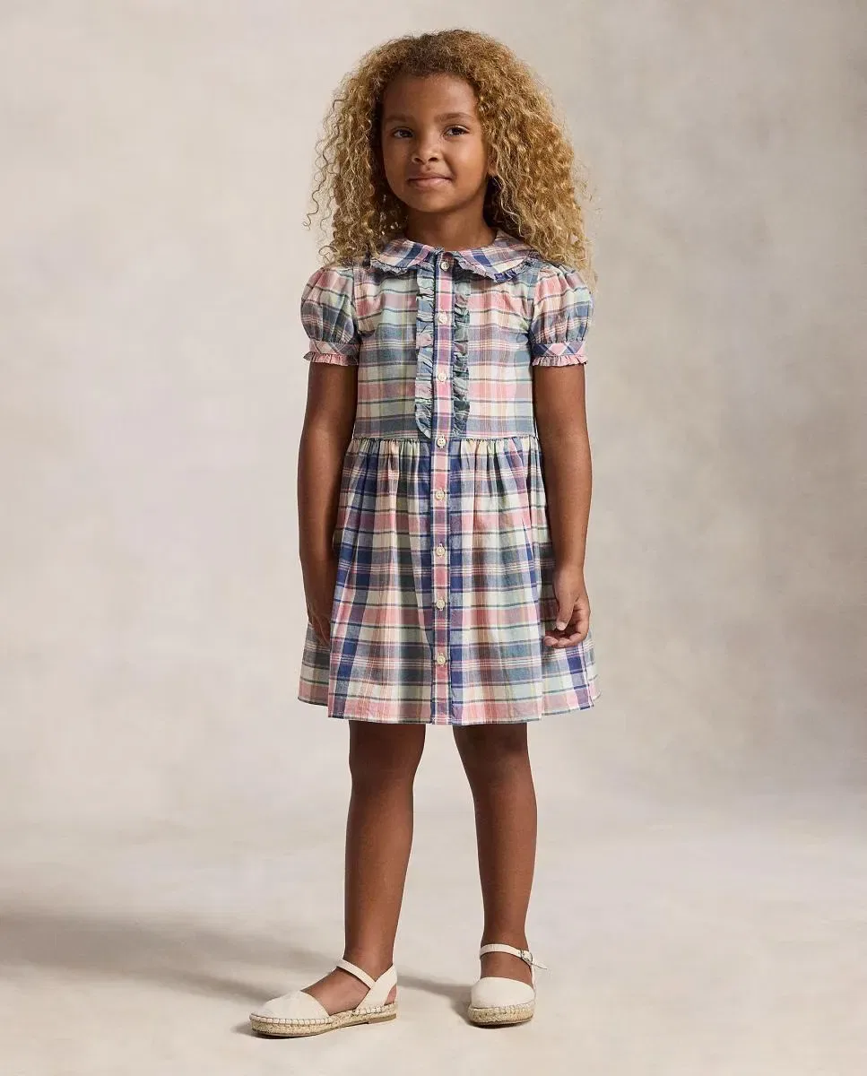 Детское платье для девочек хлопковое Polo Ralph Lauren, Multicolor