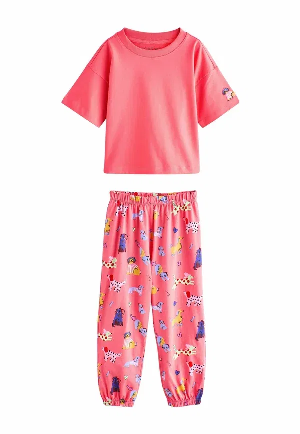 Пижамный комплект из 3 предметов, хлопок, Regular fit, Next, navy, red, красный/темно-синий — фото 2