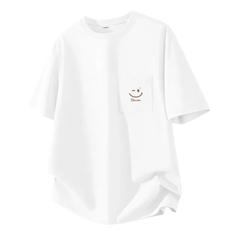 Детская футболка с принтом Tonlion, Smile Logo, 7A Antibacterial, Черный — фото 4