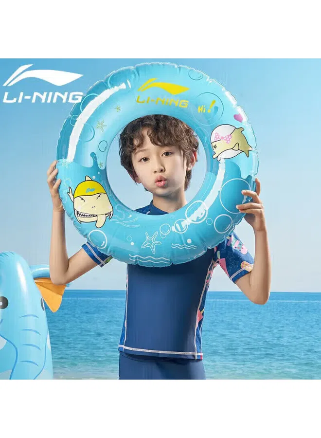 Купальный костюм детский с защитой от солнца Li-Ning, темно-синий — фото 3