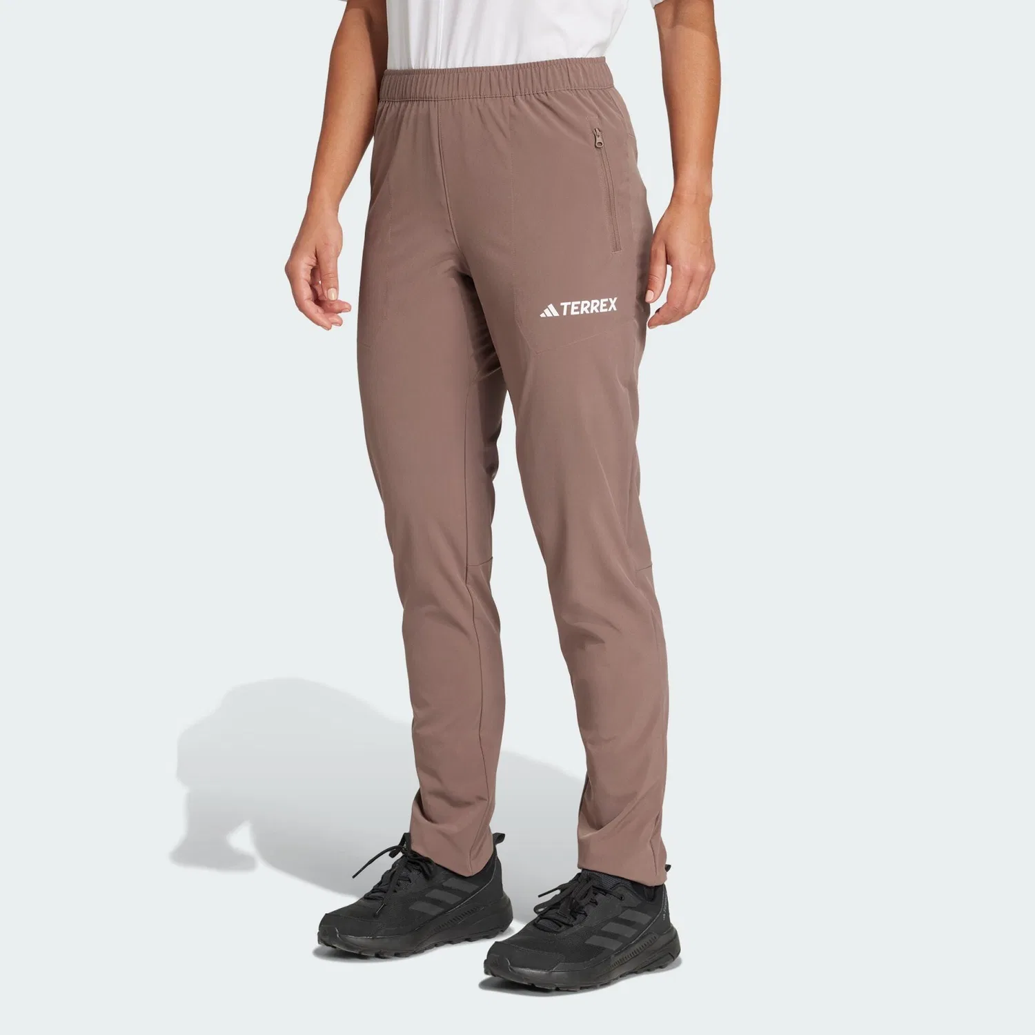 Женские брюки для ходьбы с принтом Multi Essentials Stretch Hose Adidas, Brauner Ton