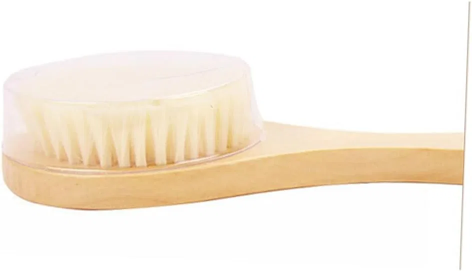 Щетка для тела с длинной ручкой, WRITWAA, 1 шт., 24.8x7.8 см, Beige — фото 3