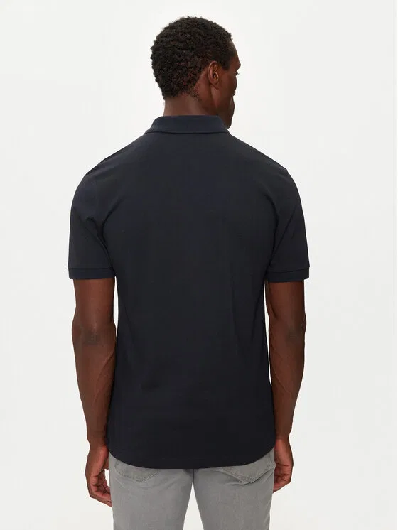 Поло slim fit Passenger Boss, темно-синий — фото 3
