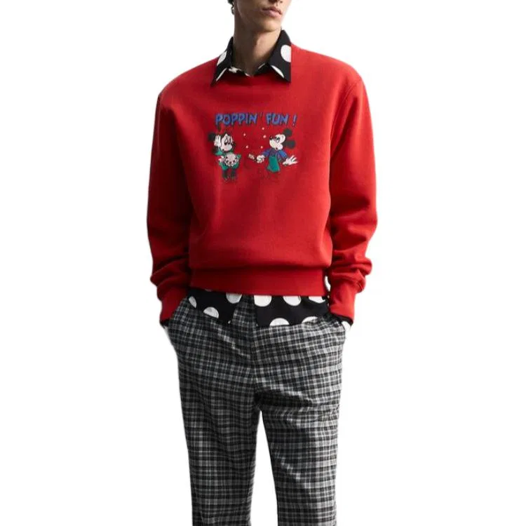 Мужская толстовка с принтом x Disney Harry Lambert FW25, ZARA, Red — фото 4