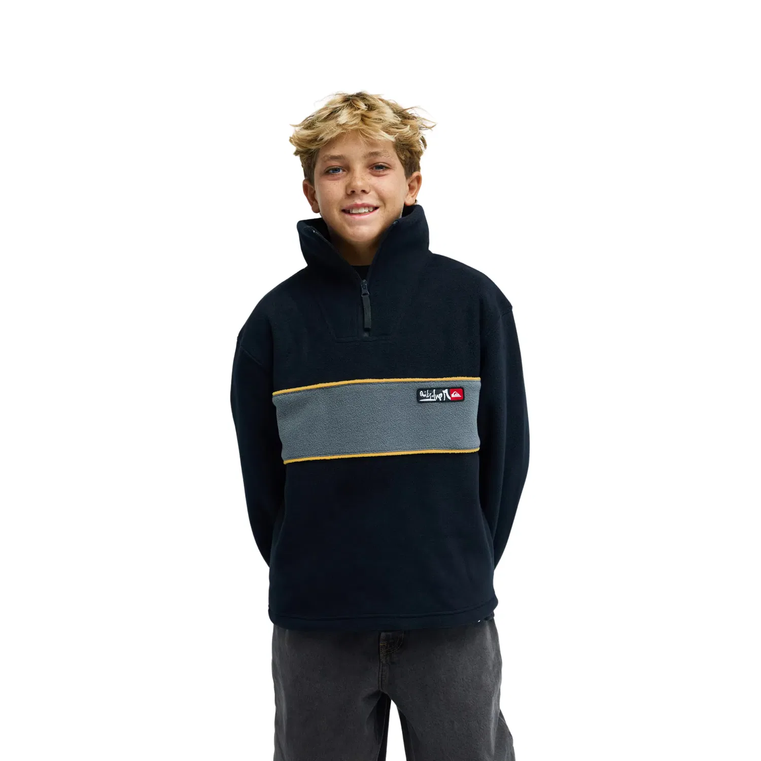 Детское флисовое пальто с полумолнией Cruz Polar Quiksilver, Negro