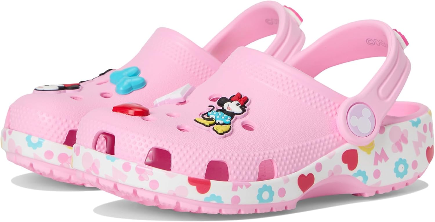

Кроксы для девочек Disney с Микки и Минни Маус Crocs, розовый