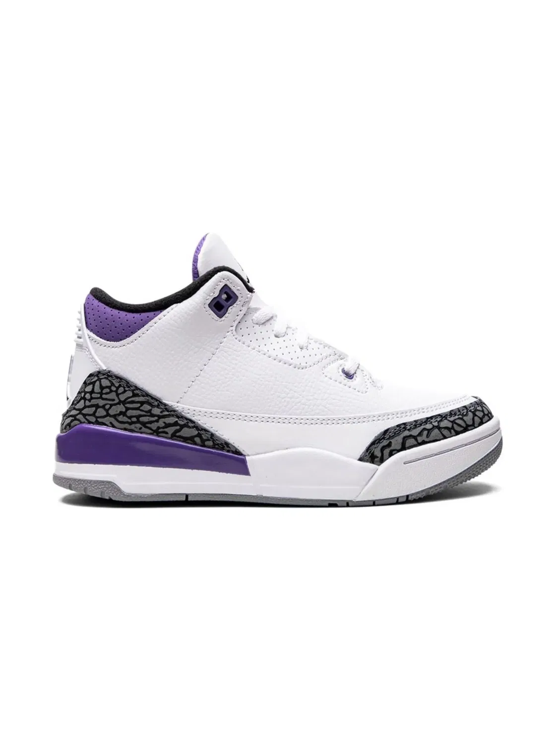 Кроссовки Air Jordan 3 Retro Dark Iris, белый — фото 2