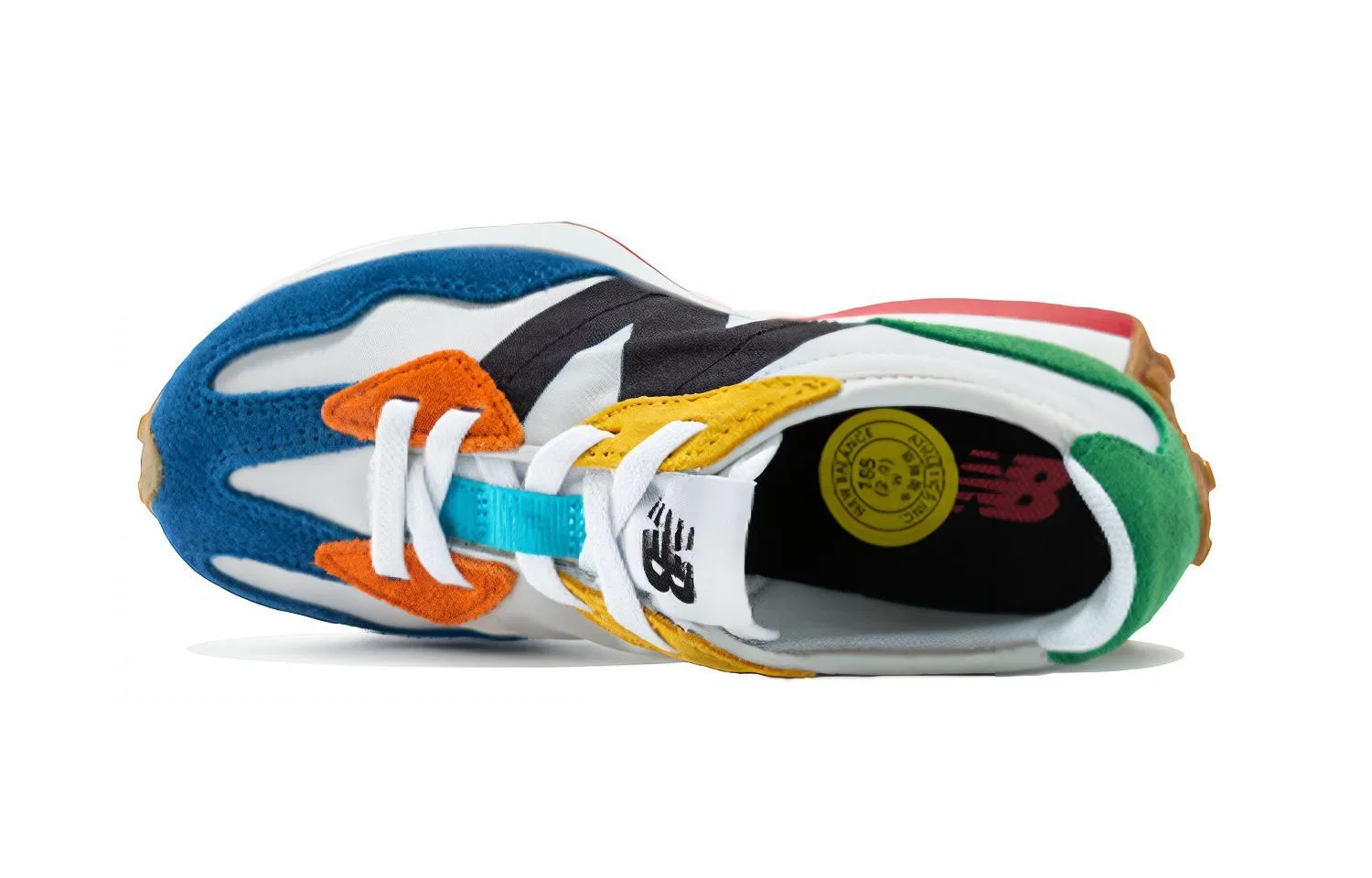 Детские кроссовки с замшевым верхом New Balance 327, Wide (W), серые — фото 4