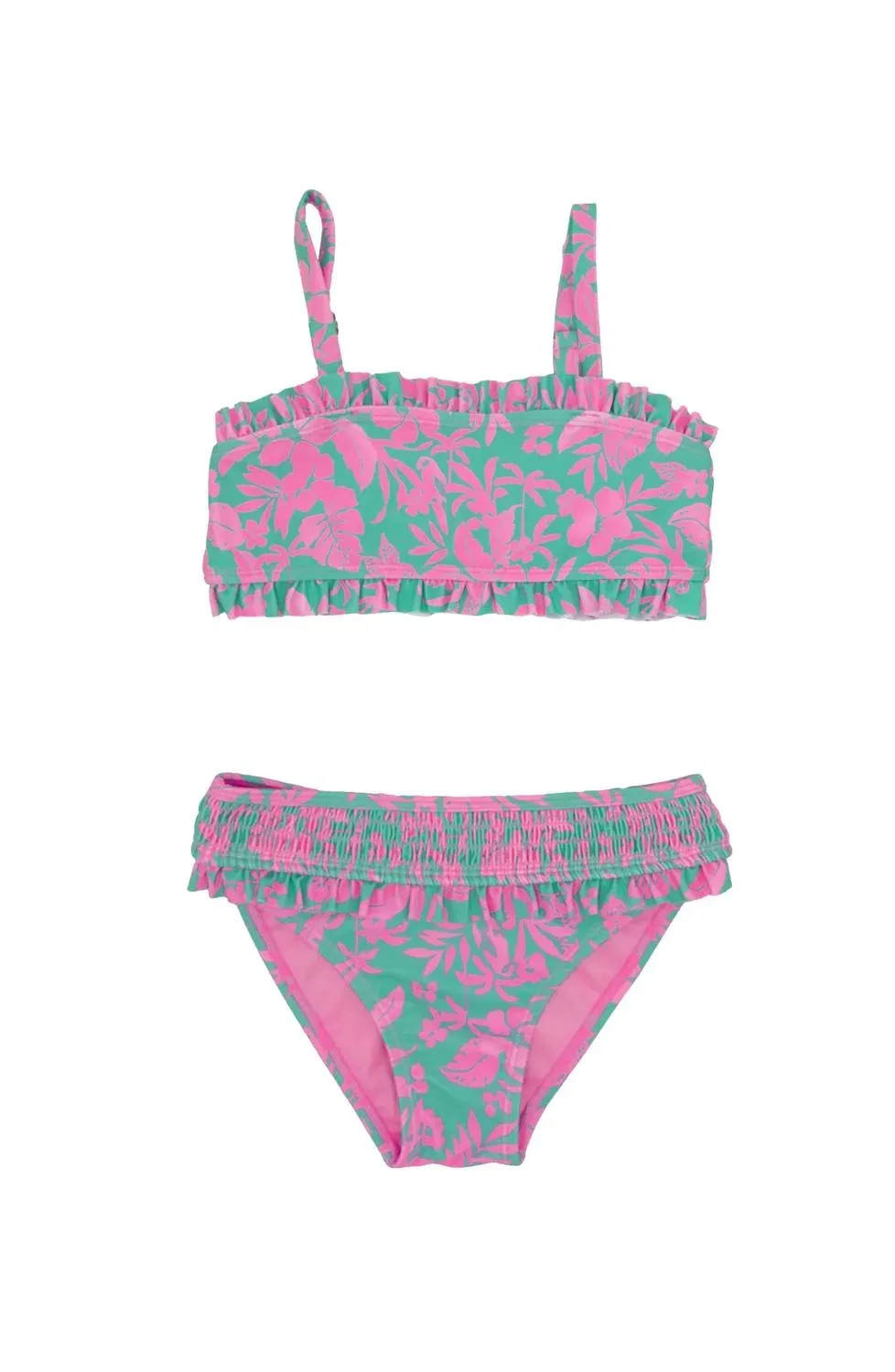 Детский раздельный купальник с цветочным принтом Wanderlust Bikini feather 4 arrow, мультиколор — фото 3