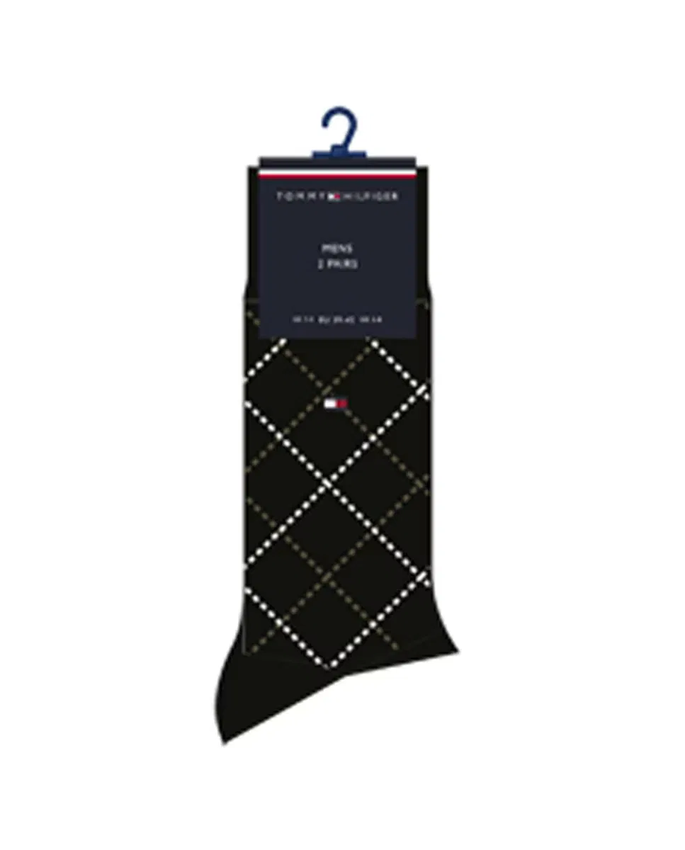 Мужские носки, комплект из 2 шт., Clásicos, Tommy Hilfiger, черный — фото 3