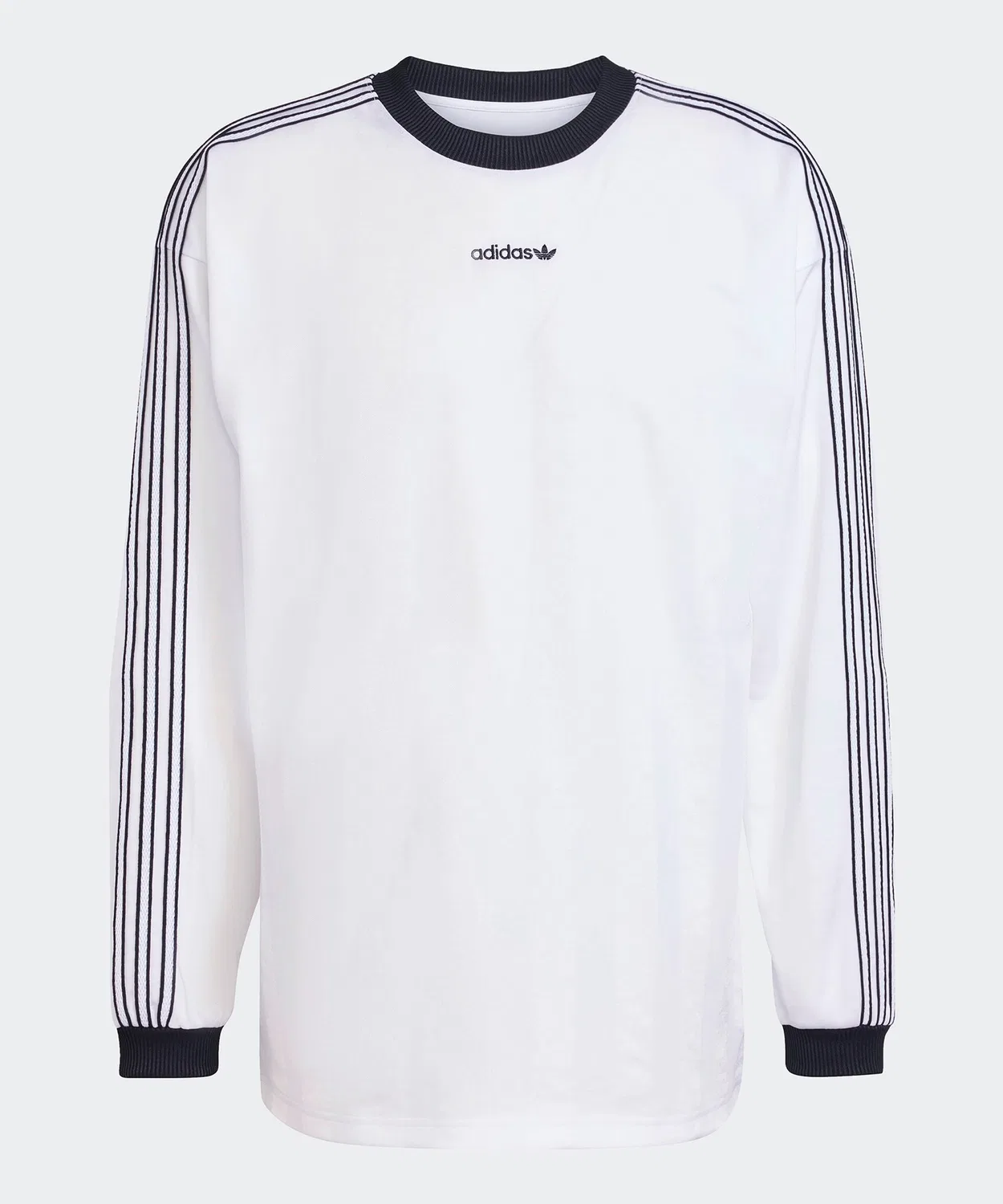 Мужское/Женское джерси с длинным рукавом с логотипом, белый Adidas — фото 2