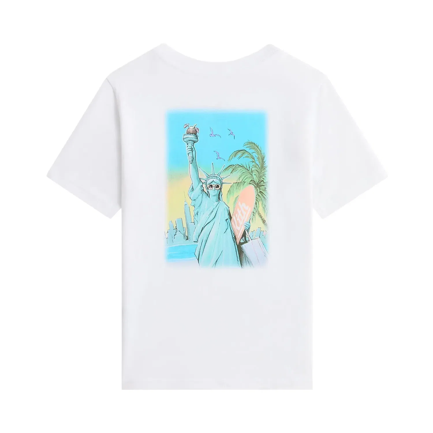 Футболка Kith Lady Liberty Vintage Graphic Tee, белый — фото 2