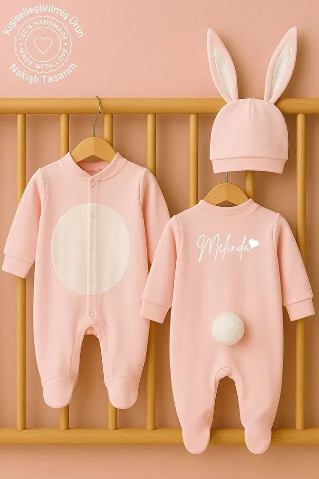 Детский для девочек комбинезон новорожденного с принтом Minytrendy, Pink2