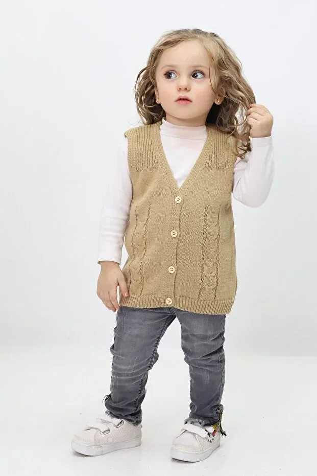 Детский кардиган хлопковый Cloudy Kids, Beige